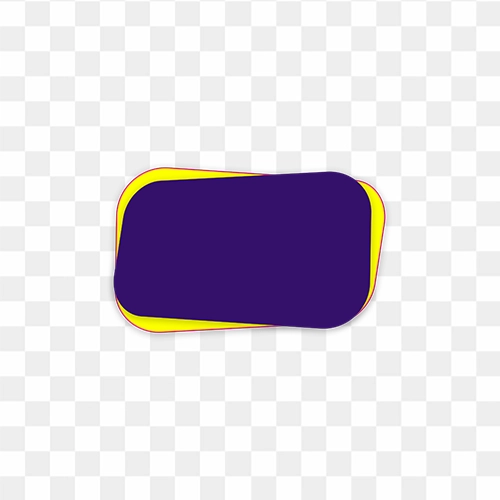 Purple and yellow creative text box transparent png